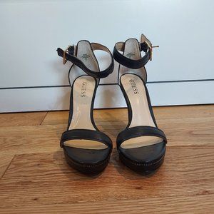 GUESS black wedges